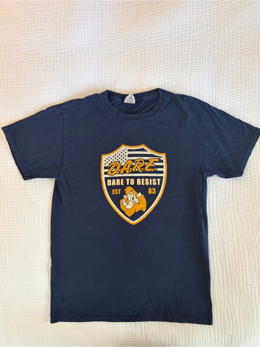 Navy D.A.R.E. 'Dare to Resist' Graphic Tee